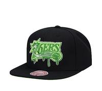 Mitchell & Ness NBA Slime Drip Snapback Cap Philadelphia 76ers Black