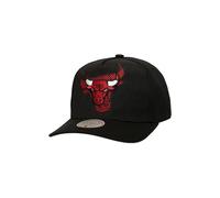 Mitchell & Ness NBA Tilted Pro Snapback Cap Chicago Bulls Black Schwarz, Size:OneSize