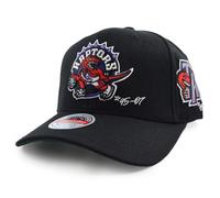Mitchell & Ness NBA Timeline Classic Red Snapback Cap Toronto Raptors Black