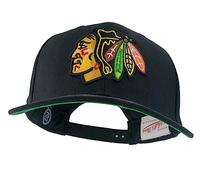 Mitchell & Ness NHL Classic Red Team Ground 2.0 Pro Snapback - Chicago Blackhawks, Black