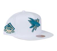 Mitchell & Ness Snapback Cap Winter White San Jose Sharks