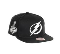 Mitchell & Ness Tampa Bay Lightning NHL Top Spot Originaler Fit Schwarz Verstellbare Snapback Cap - One-Size