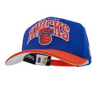 Mitchell & Ness Team Arch Basecap mit Classic Red Snapback Verschluß - New York Knicks (Königsblau/Orange)