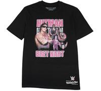 Bret Hitman Hart WrestleMania Mitchell & Ness WWE Legend T-Shirt Schwarz - S