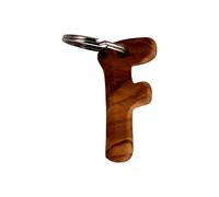 mitienda mit Liebe gemacht Schlüsselanhänger Buchstaben aus Holz, von A bis Z, Anhänger, Vorname Anfangsbuchstabe