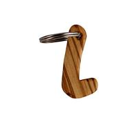 mitienda mit Liebe gemacht Schlüsselanhänger Buchstaben aus Holz, von A bis Z, Anhänger, Vorname Anfangsbuchstabe