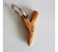 Mitienda Shop Schlüsselanhänger aus Holz Buchstaben A-Z | Holz Anhänger