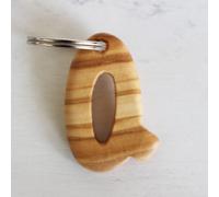 Mitienda Shop Schlüsselanhänger aus Holz Buchstaben A-Z | Holz Anhänger