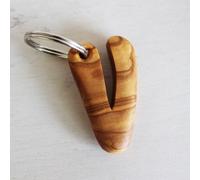 Mitienda Shop Schlüsselanhänger aus Holz Buchstaben A-Z | Holz Anhänger