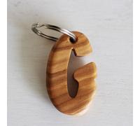 Mitienda Shop Schlüsselanhänger aus Holz Buchstaben A-Z | Holz Anhänger