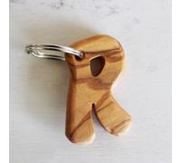 Mitienda Shop Schlüsselanhänger aus Holz Buchstaben A-Z | Holz Anhänger