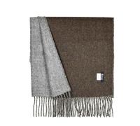 Mitos Natural Elegance - Hipster Schal aus 100% Wolle Alpaka, eleganter Winterschal, Wollschal aus feiner 100% Alpaka Wolle, weich, warm, pures elegantes Naturhaar unisex, natur (braun grau)