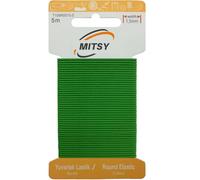 MITSY Reißfeste Rund Gummiband Gummikordel Gummibänder zum Nähen Breit 1.5 mm 5 m Grün Stark Rundgummi Gummilitze für Hosengummi Haushalt DIY Handwerk Stoffe zum Nahen