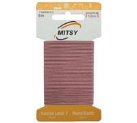 MITSY Reißfeste Rund Gummiband Gummikordel Gummibänder zum Nähen Breit 1.5 mm 5 m Roza Stark Rundgummi Gummilitze für Hosengummi Haushalt DIY Handwerk Stoffe zum Nahen