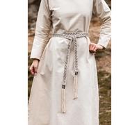 Mittelalter Bindegürtel Baumwolle Stickerei Unisex ""Vigga"" Natur