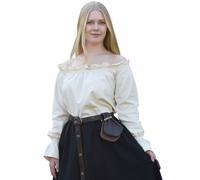 Mittelalter Carmen-Bluse, natur