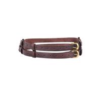 Mittelalter Gürtel - Doppelgürtel aus Leder Braun