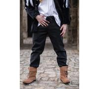 Mittelalter Hose mit Gummizug Schwarz ""Veit""
