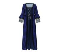 Mittelalter Kleid Damen Barock Rokoko Renaissance Gothic Korsett Prinzessin Ballkleider Lang a Linien-Kleid Jahrgang Swing Karneval Halloween Kostüm Rüschenkleid