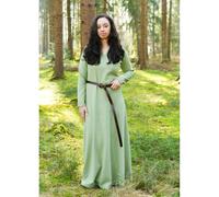 Mittelalter Kleid grün Rundhals Used-Look ""Tyra"" L