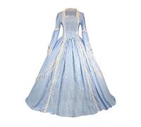 Mittelalter Kleidung Damen Renaissance Prinzessin Kleid Barock Rokoko Kleidungs Lolita Kostom Viktorianisches Kleids Elegant Abendkleider Cocktailkleid Party A-Linie Kleid