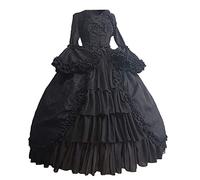 Mittelalter Kleidung Damen Renaissance Prinzessin Kleider Barock Rokoko Kleidungs Lolita Abendkleider Cocktailkleid Party A-Linie Kleid Viktorianisches Königin Maxi Festliche Kleider Für Frauen