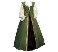 Mittelalter Kleidung Damen Rock Renaissance Kleid Party Mittelalterliche Traditionelles Kleider Vintage Maxikleid Frauen Viktorianisches Kostüm Kostüme