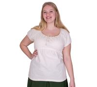 Mittelalter Kurzarm-Bluse Aren, natur S
