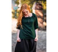 Mittelalter Kurzarmbluse Grün "Vera" XS