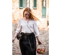 Mittelalter Kurzarmbluse Natur "Sandra"