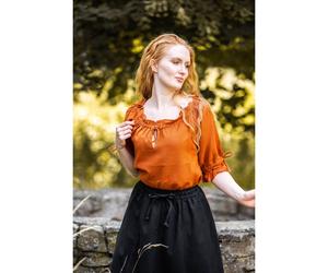 Mittelalter Kurzarmbluse Rost "Vera"