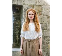 Mittelalter Kurzarmbluse Weiß "Sandra" XXXL