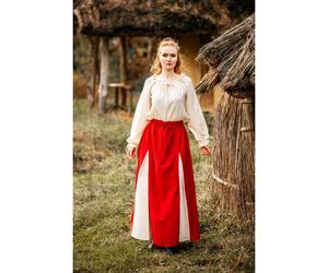 Mittelalter Rock Rot/Natur" Isabella" L/XL