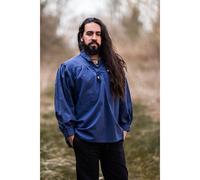 Mittelalter Schnürhemd Blau "Friedrich" XL