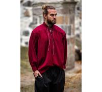 Mittelalter Schnürhemd Weinrot "Friedrich" XXXL