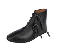 Mittelalter Schuhe Typ London einfach genagelte Sohle Schwarz Gr. 43