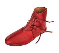 Mittelalter Schuhe Typ London genagelte Doppelsohle Korduan-Rot Gr. 41