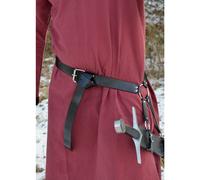 Mittelalter Schwertgürtel aus schwarzem Leder