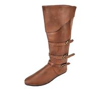 Mittelalter Stiefel bzw. Stulpenstiefel Braun mit Gummisohle 42
