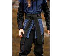 Mittelalter Stoffgürtel Leinen Wickelgürtel Unisex ""Torben"" Schwarz