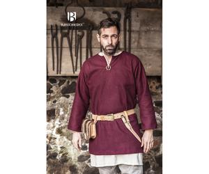 Mittelalter Tunika Lodin mit Wolle Bordeaux L
