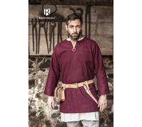 Mittelalter Tunika Lodin mit Wolle Bordeaux S