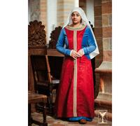 Mittelalter-Überkleid ärmellos Brokatstoff 3XL/4XL