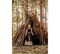 Mittelalter Überkleid Dunkelbraun "Magdalena" XXL