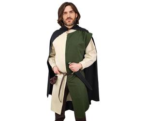 Mittelalter Wappenrock Grün / Natur "Enzio" L/XL