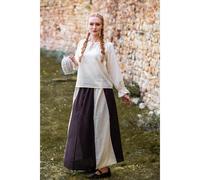 Mittelalterbluse mit Spitze Natur "Bettina" S