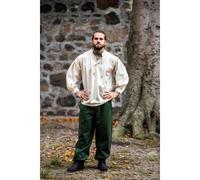 Mittelalterhemd aus grober Baumwolle Natur "Leopold" XL