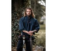 Mittelalterhemd mit Schnürung "Georg" Blau XL