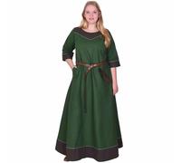 Mittelalterkleid Gesine aus Canvas, grün