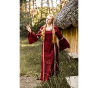 Mittelalterkleid mit Bordüre Rot "Sophie" M